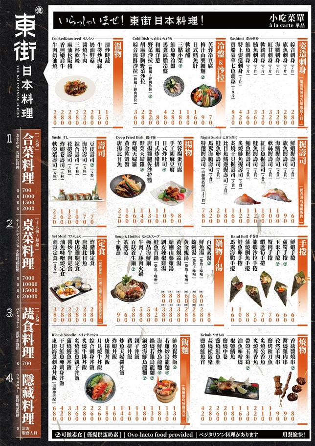 桃園。東街日本料理,平價收費享受多樣化新鮮食材料理 @雯雯的玩樂地圖