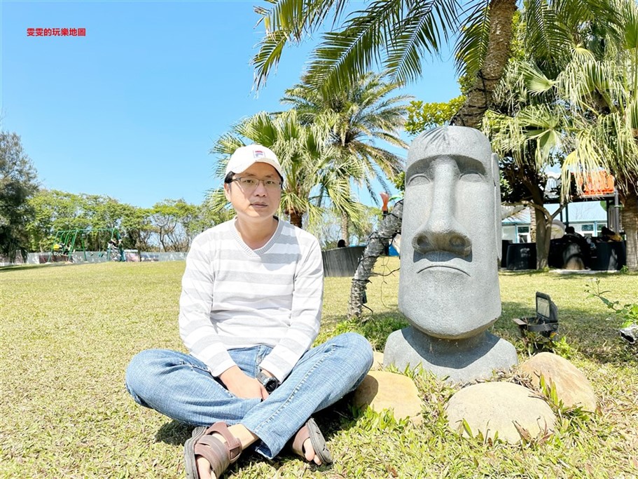 桃園新屋。卡托米利庭園咖啡,鄰近新屋永安漁港,地中海希臘風情藍白建築物風格景觀餐廳 @雯雯的玩樂地圖