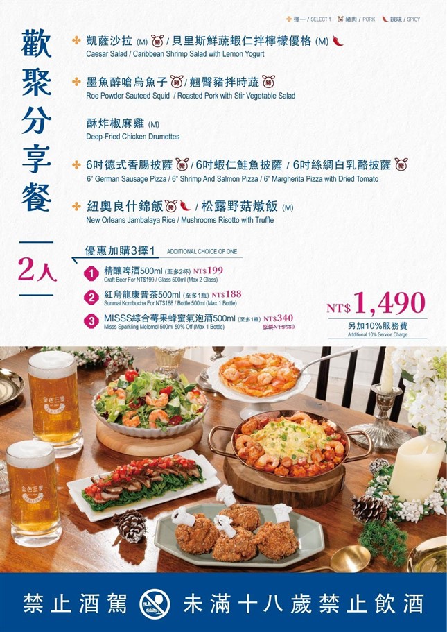 桃園中壢。金色三麥中壢SOGO店,多樣化餐點選擇,適合多人團體聚餐 @雯雯的玩樂地圖
