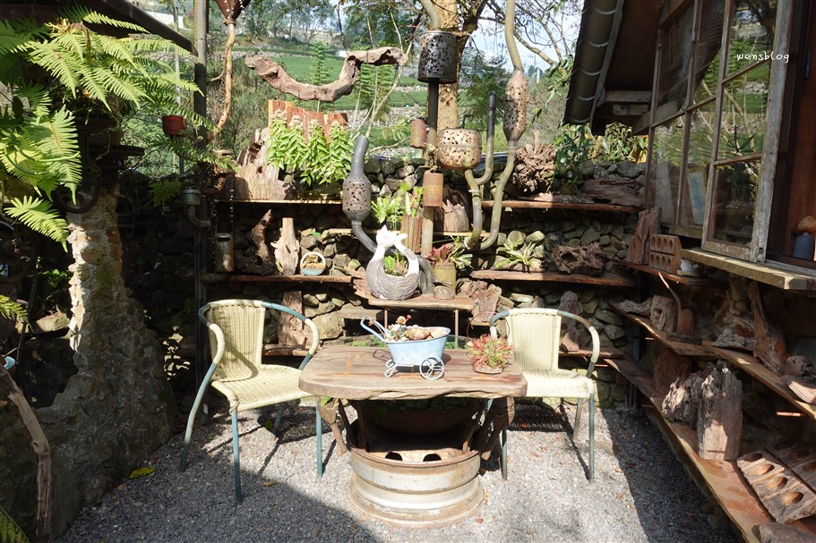 嘉義阿里山。阿將的家23咖啡館,藏在阿里山半山腰的小秘境,宛如來到宮崎駿動畫裡的石頭屋 @雯雯的玩樂地圖
