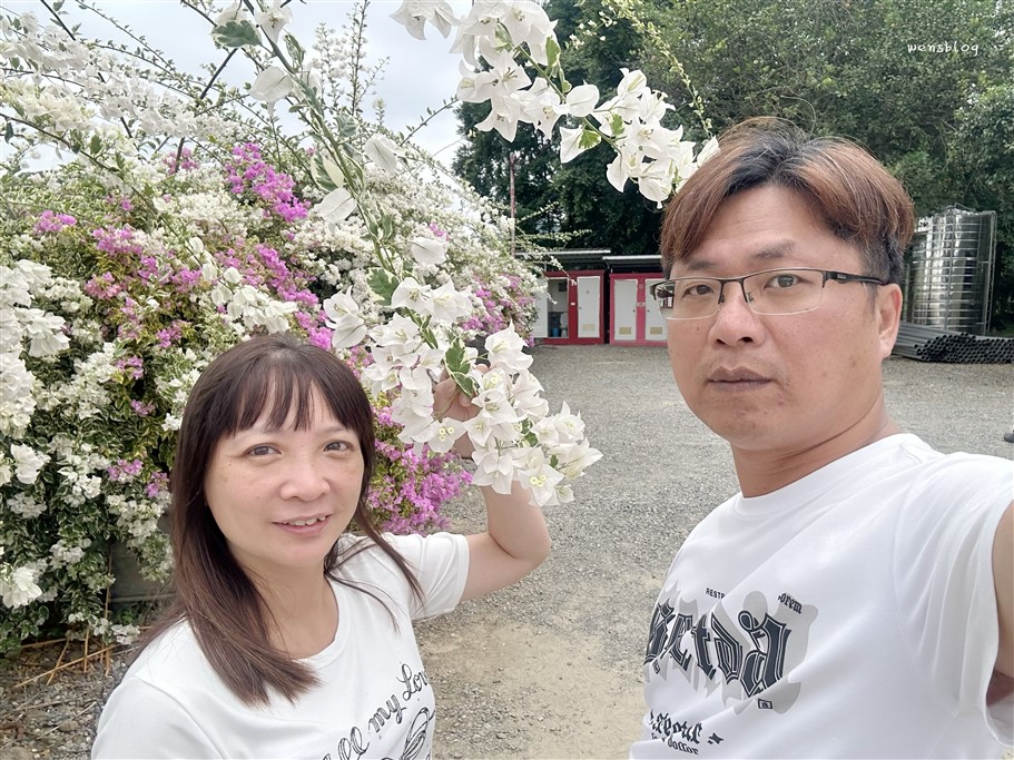 南投竹山。黃山秘境景觀餐廳，滿開的九重葛花瀑傾瀉而下非常的壯觀美麗 @雯雯的玩樂地圖