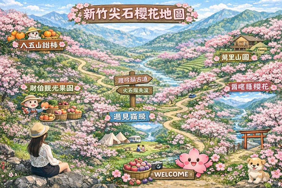 新竹尖石櫻花季~誰說只有遠的要命的司馬庫斯部落可以去 @雯雯的玩樂地圖