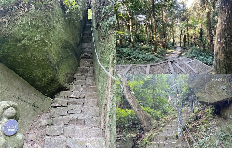 新竹北埔。五指山猴洞一線天，有如山中版的摸乳巷，僅容一人通過之寬度 @雯雯的玩樂地圖