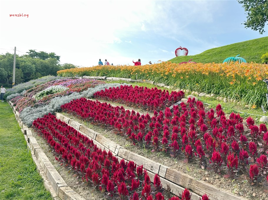 台中后里。后里環保公園，從原本的垃圾場搖身一變成為美麗的公園，賞花、放電一次滿足 @雯雯的玩樂地圖