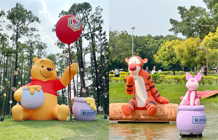 嘉義。2026光織影舞，小熊維尼100週年主題，北香湖公園療癒登場 @雯雯的玩樂地圖