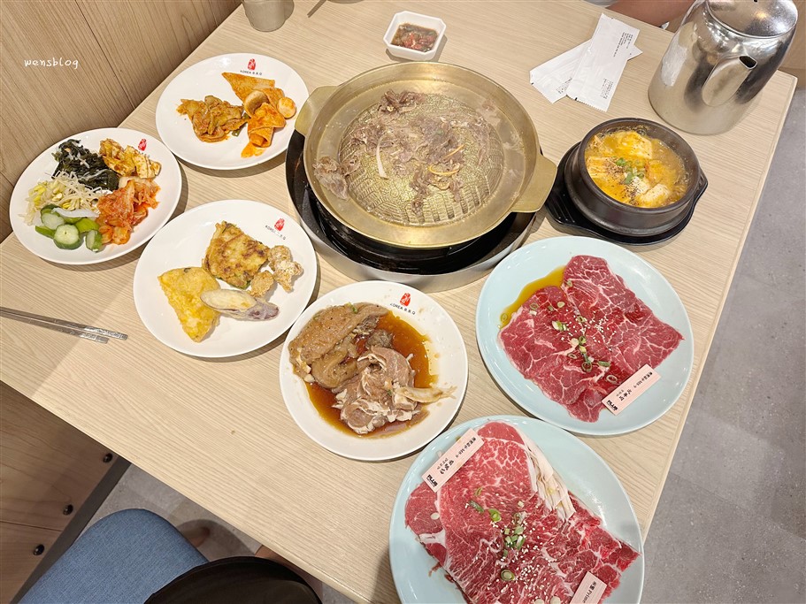 桃園中壢。高麗園銅盤烤肉大江市場，銅盤烤肉吃到飽，還有各式各樣韓式小吃，通通都給你吃好吃滿 @雯雯的玩樂地圖